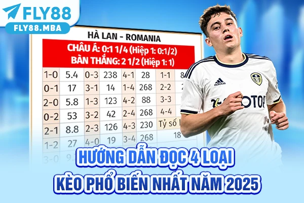 Hướng dẫn đọc 4 loại kèo phổ biến nhất năm 2025