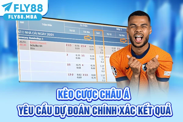 Kèo cược châu Á yêu cầu dự đoán chính xác kết quả